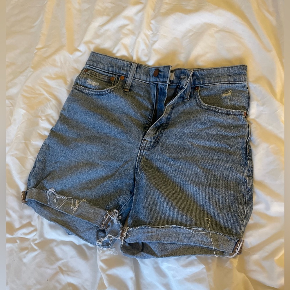 Madewell HIGH-RISE DENIM MID-LENGTH SHORTS,